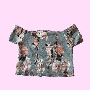 Scrunched off the shoulder top